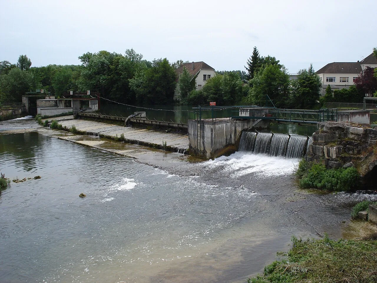 La Seine à Bar-sur-Seine.